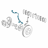 OEM Honda CR-V Sensor Assembly, Right Rear Diagram - 57470-S9A-013