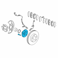 OEM 2002 Honda CR-V Hub Assembly, Rear Diagram - 42210-S9A-000