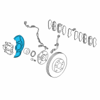 OEM 2002 Honda CR-V Plate, Parking Brake Back Diagram - 43120-S9A-003