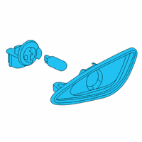 OEM Hyundai Lamp Assembly-Side REPEATER, LH Diagram - 92301-K2000