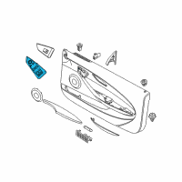 OEM 2006 BMW M6 Front Driver Left Door Window Switch Diagram - 61-31-8-029-907