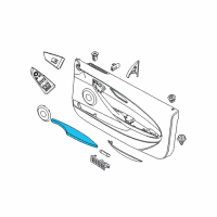 OEM 2007 BMW 650i Soft Pad Armrest, Door Right Diagram - 51-41-9-138-414