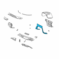 OEM Chevrolet Express 2500 Dash Panel Diagram - 25750847