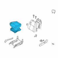 OEM Infiniti QX4 Cushion Assy-Front Seat Diagram - 87350-1W306