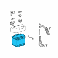 OEM Toyota RAV4 Battery Diagram - 28800-21220