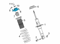 OEM 2021 Chevrolet Corvette Shock Mount Diagram - 84977028