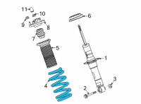 OEM 2020 Chevrolet Corvette Spring Diagram - 84825096