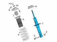 OEM 2021 Chevrolet Corvette Shock Diagram - 84905755