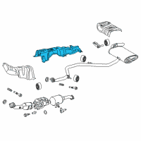 OEM 2019 Toyota Prius AWD-e Heat Shield Diagram - 58153-47050