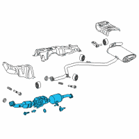 OEM 2016 Toyota Prius Front Pipe Diagram - 17410-37B52