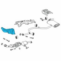 OEM 2017 Toyota Prius Heat Shield Diagram - 58151-47060