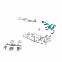 OEM Oldsmobile Harness Asm-Fwd Lamp Wiring Diagram - 15323473