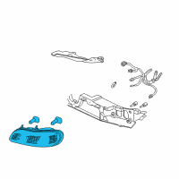 OEM Oldsmobile Cutlass Supreme Composite Headlamp Diagram - 22618782