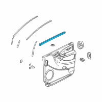 OEM 2005 Dodge Grand Caravan WEATHERSTRIP-Front Door Belt Diagram - 4717750AE