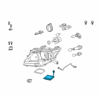 OEM 2011 Lexus RX350 Computer, Light Control Diagram - 85967-0E010