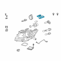 OEM Lexus RX450h Cord, Headlamp, RH Diagram - 81125-48690