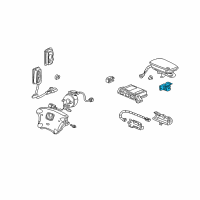 OEM Honda Sensor Assy., R. FR. Side Diagram - 77930-S9A-A81