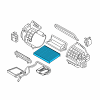 OEM 2018 Kia Soul Air Filter Assembly Diagram - 97133B2000