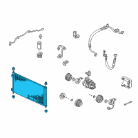 OEM Honda Accord Condenser Assy. (Showa) Diagram - 80100-S87-A00