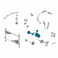 OEM 2003 Acura CL Compressor (Denso) Diagram - 38810-P8E-A01