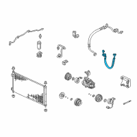 OEM 2001 Honda Accord Hose, Discharge Diagram - 80315-S87-A01