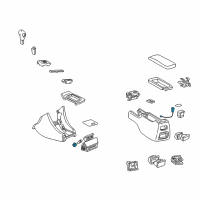 OEM 1998 Lexus ES300 Socket Assembly, Power Outlet Diagram - 85530-33010