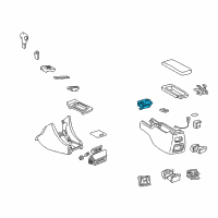 OEM 1999 Lexus ES300 Holder Assembly, Instrument Diagram - 55620-33080-C0
