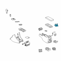 OEM Lexus Hinge Sub-Assy, Console Compartment Door Diagram - 58907-33050