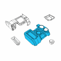 OEM Ram 3500 Console-Floor Diagram - 1EB18DK2AB