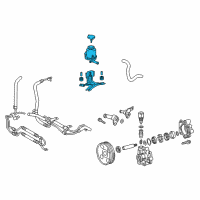 OEM 2018 Toyota Tundra Reservoir Assembly Diagram - 44360-0C050