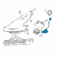 OEM 2019 Nissan 370Z Harness Assembly-Head Lamp Diagram - 26038-1EA0A