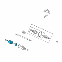 OEM Honda Insight Joint, Inboard Diagram - 44310-SFA-J00