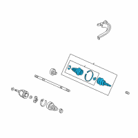 OEM 2005 Honda Insight Set, Outboard Joint Diagram - 44014-S3Y-952