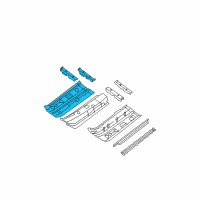 OEM 2008 Nissan Sentra Floor-Front, RH Diagram - 74320-ET030