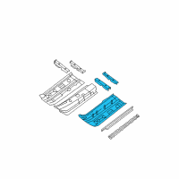 OEM 2012 Nissan Sentra Floor-Front, LH Diagram - 74321-ET030