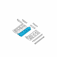 OEM 2012 Nissan Sentra Floor Front, Center Diagram - 74314-ET030