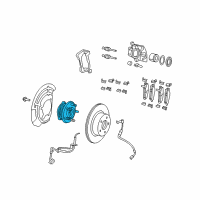 OEM 2022 Jeep Gladiator Brake Hub And Bearing Diagram - 68272624AC