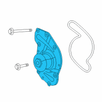 OEM 2010 Dodge Charger Water Pump Diagram - 4792968AF