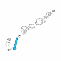 OEM Mercury Sable Strut Diagram - 8G1Z-18125-H