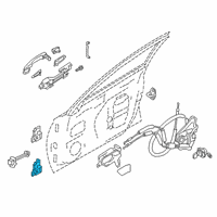 OEM Nissan Altima Hinge Front Door RH Diagram - 80400-6CA0A