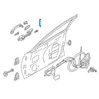 OEM 2022 Nissan Altima Rod Key Lock LH Diagram - 80515-6CA0A