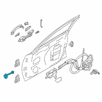 OEM 2019 Nissan Altima Link Door STOPPER Diagram - 80430-6CA0A