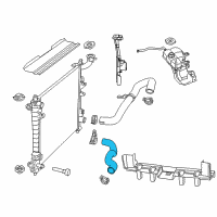 OEM 2021 Dodge Durango RADIATOR OUTLET Diagram - 68502662AA