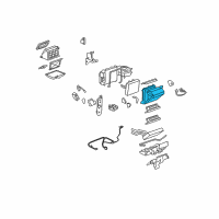 OEM 2005 Chevrolet Equinox Case Asm, A/C Evaporator Diagram - 22727281