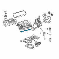 OEM 2004 Chrysler Crossfire Gasket-Intake Manifold Diagram - 5096513AA