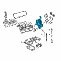 OEM 2005 Chrysler Crossfire Cover-Timing Case Diagram - 5098172AA