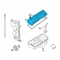 OEM 1999 Chevrolet Tracker Valve Cover Diagram - 91177434