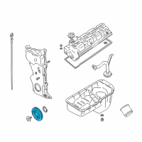 OEM 2002 Chevrolet Tracker Pulley, Crankshaft (On Esn) Diagram - 91177266