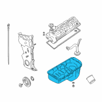 OEM 1999 Chevrolet Tracker Oil Pan Diagram - 91174375