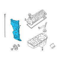 OEM 2002 Chevrolet Tracker Housing, Timing Chain Diagram - 91177353